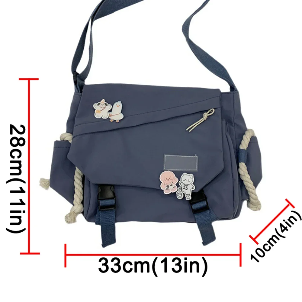 Nylon Handbags Shoulder Bag Large Capacity Crossbody Bags For Teenager Messenger Bag Student School Bags