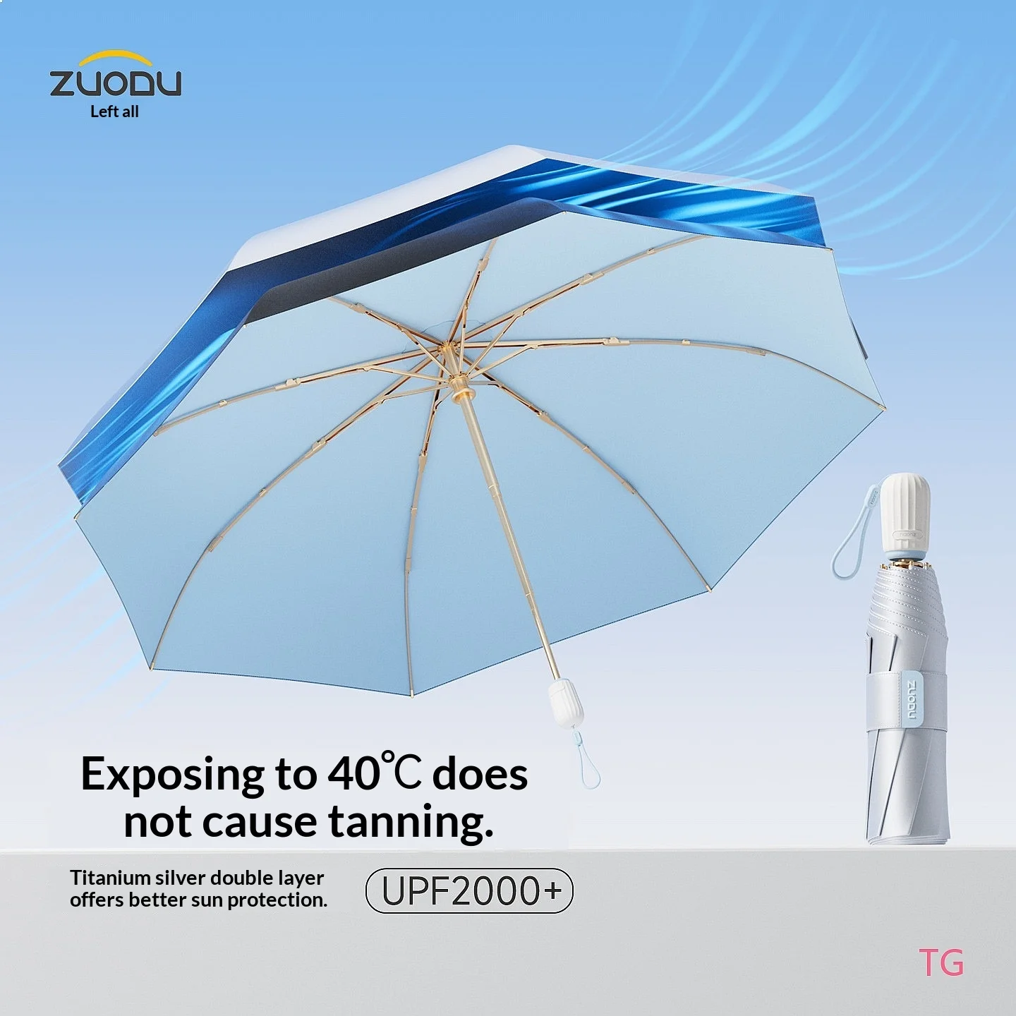 leftdu-sun-umbrella-thick-black-coated-double-use-foldable-titanium-silver-uv-protection-portable