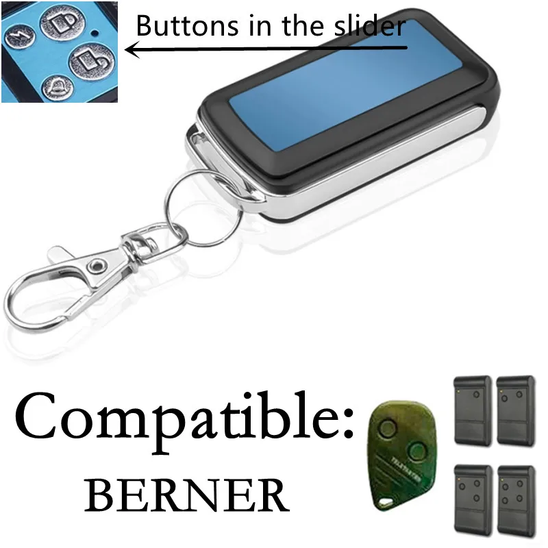 BERNER 433mhz gate remote control For TEDSEN ELKA TELETASTER SKX1MD SKX2MD SKX3MD SKX4MD 433.92MHz garage command