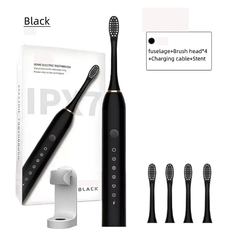 Sonic Electric Toothbrush With 4 Heads Ultra Clean Rechargeable Oral Care Whitening Tooth Brush IPX7 Automatic Teeth Brush