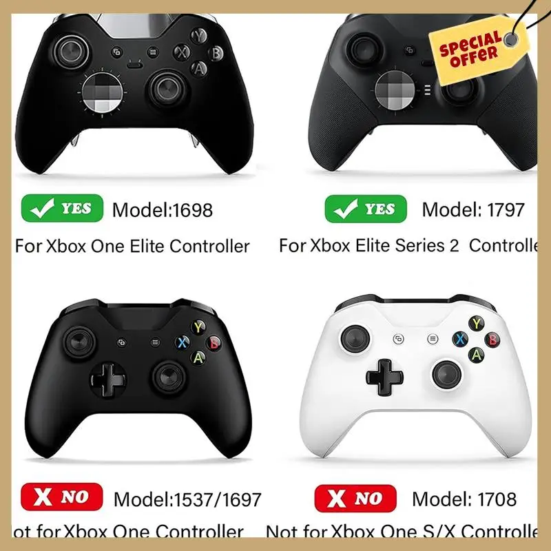 For  One Elite Series 2 6PCS Metal Controller Parts 4 Paddles 2 D-Pad Gaming Replacement Controller Component Set C Durable