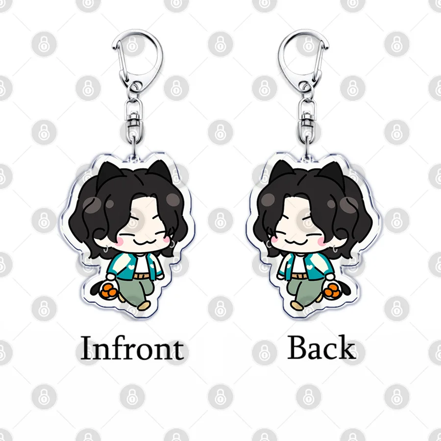 Cute Kpop Cartoon Character Keychains Keyring for Accessories Bag Pendant Key Jewelry Fans Gifts