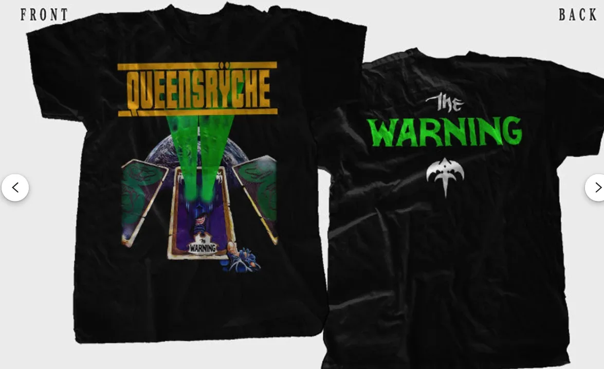 New Dtg/Dtf printed T-shirt - QUEENSRYCHE- The Warning - size- S,M,L,XL,2-3-4