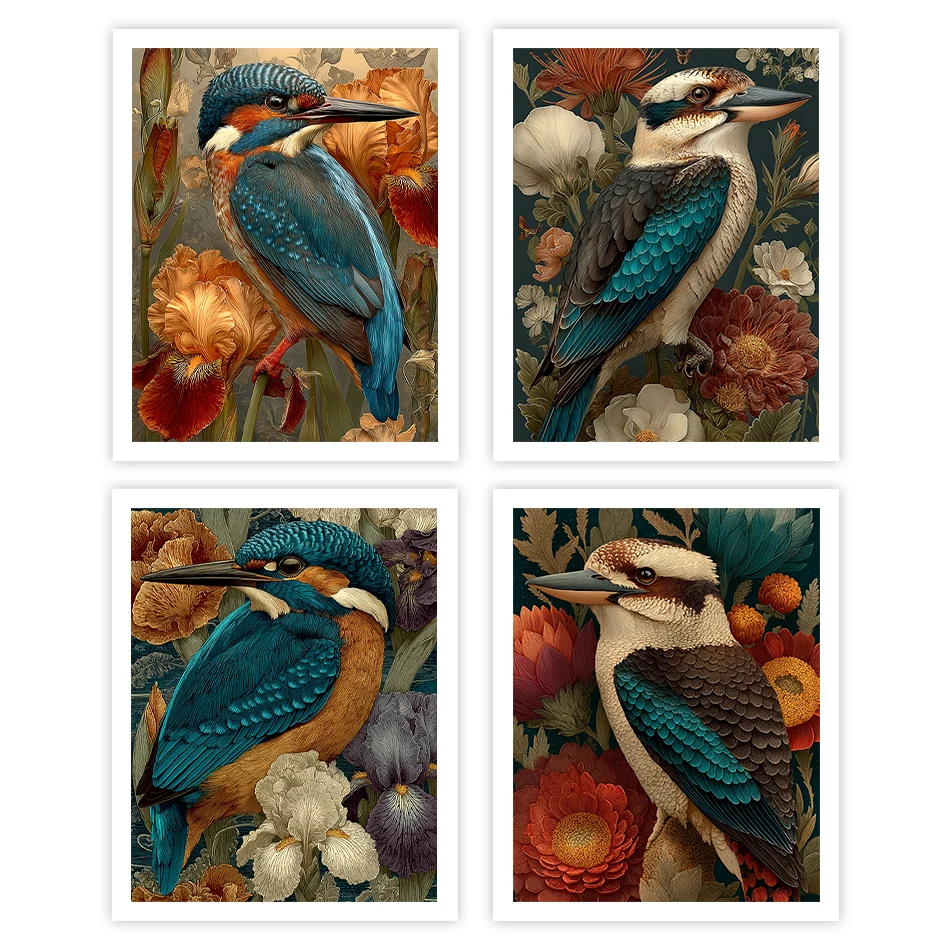 

GATYZTORY Painting By Number Adults flowers and birds Animals Decorative Watercolor Picture Frame Drawing On Canvas Home Decor
