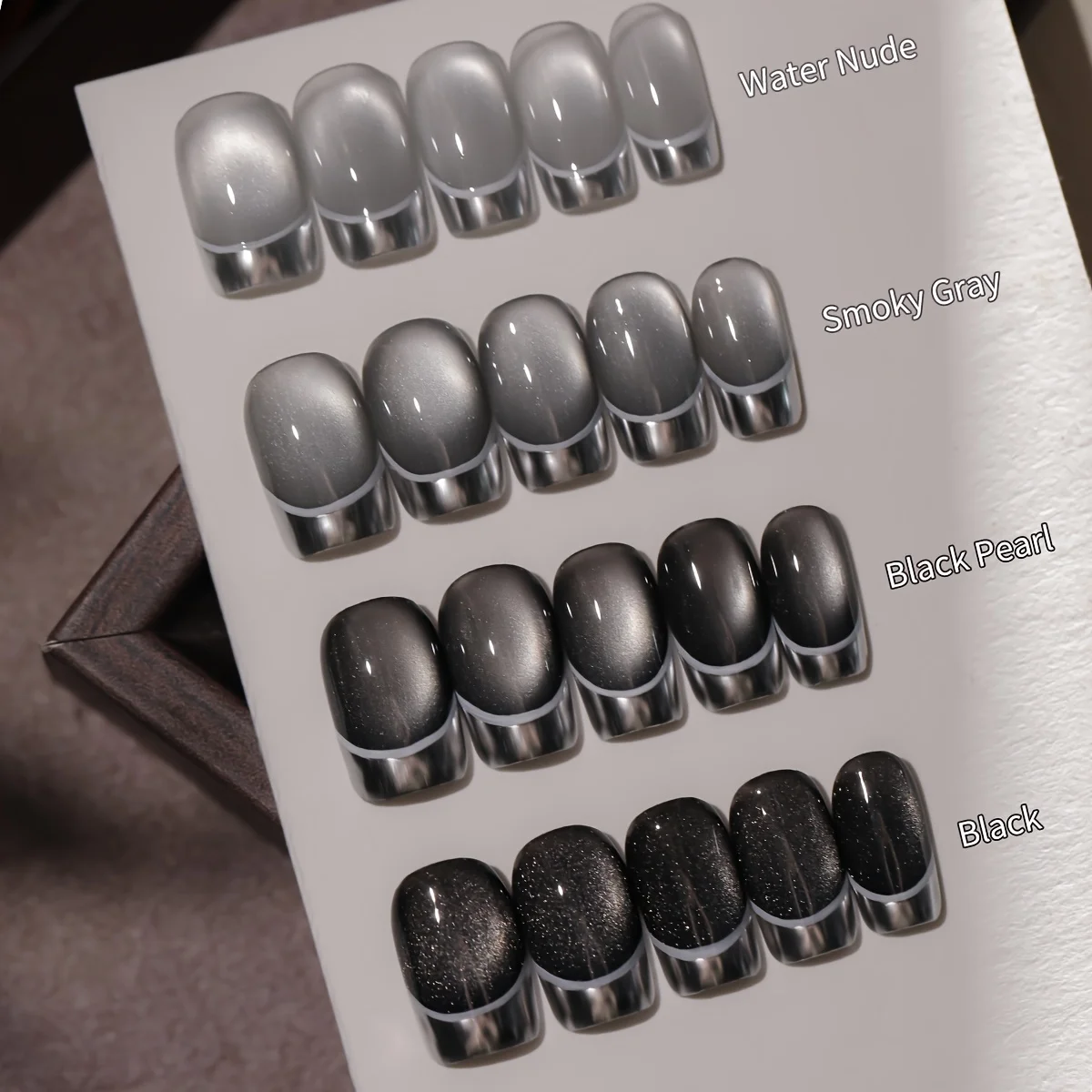 4 Stück 10 ml beliebter Cat-Eye-Magnet-Gel-Nagellack optionaler Nagellack für Damen, Sommergeschenk