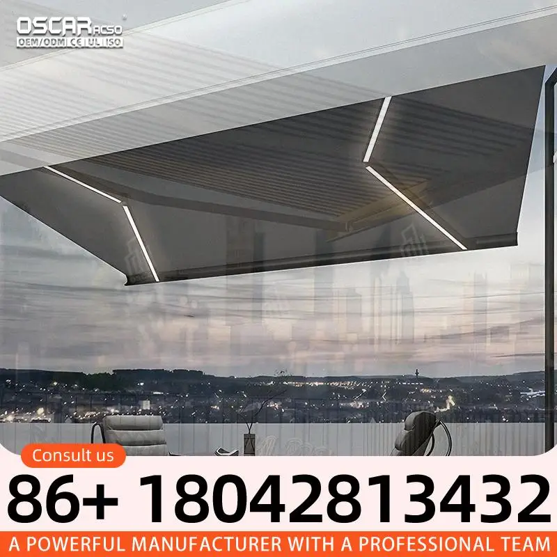Quick Setup & Portable Awning Compact Shade Shelter for Hotel Balconies Beach Resorts & Backyards Retractable Awning