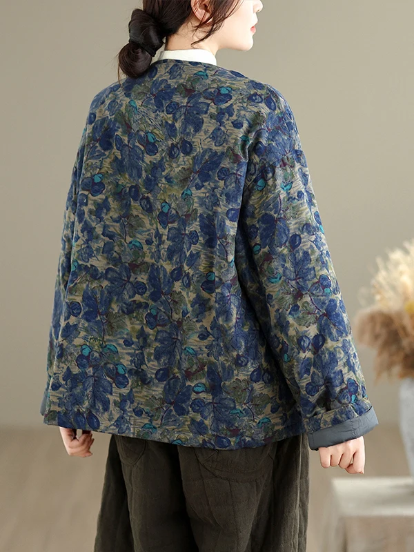 Retro Sle Jaet in cotone da donna vestibilità ampia calore stampato confortevole dimagrante autunno inverno nuovo arrivo capispalla Faion