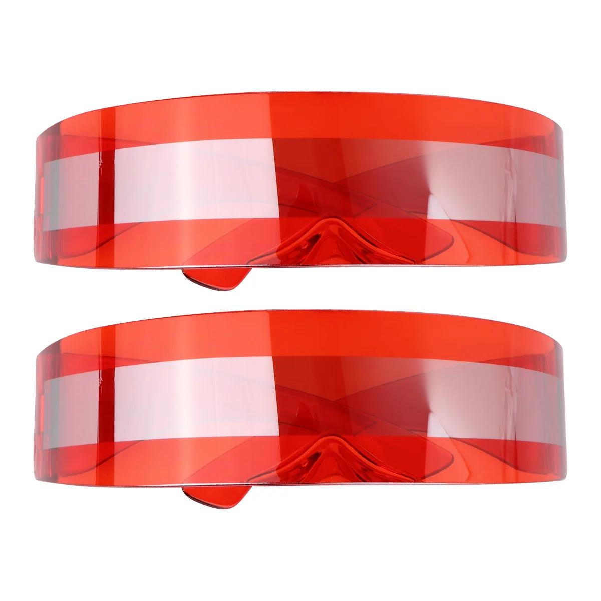 قطعتان من نظارات الرقص البلاستيكية المتينة، عصابة رأس ملونة خفيفة الوزن وحفلات المهرجانات، دعامة زجاجية مضحكة للاستخدام للبالغين، زجاج حفلات الرقص #2