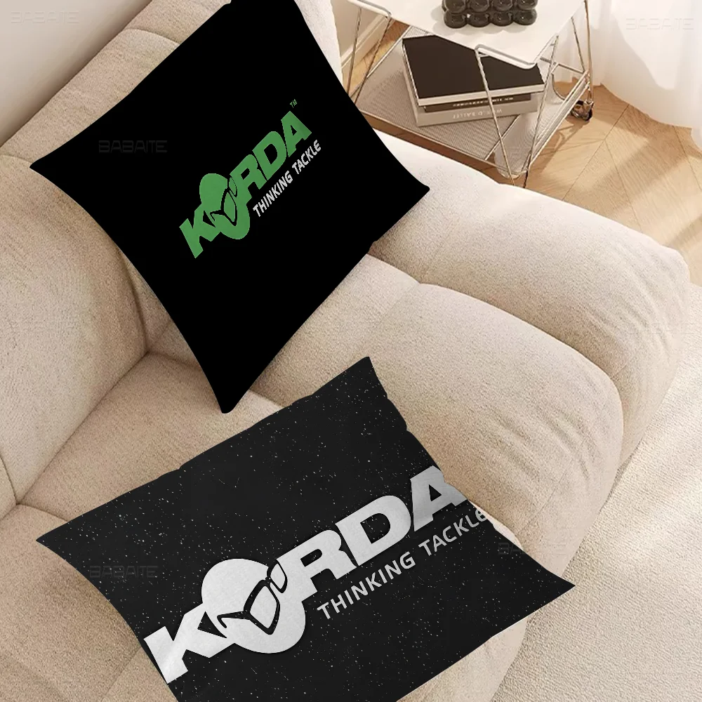 Korda Fishing Logo 45*45cm Cushion Cover Pillow Cover Decor Pillowcase Home Pillowcase For Couch Pillow