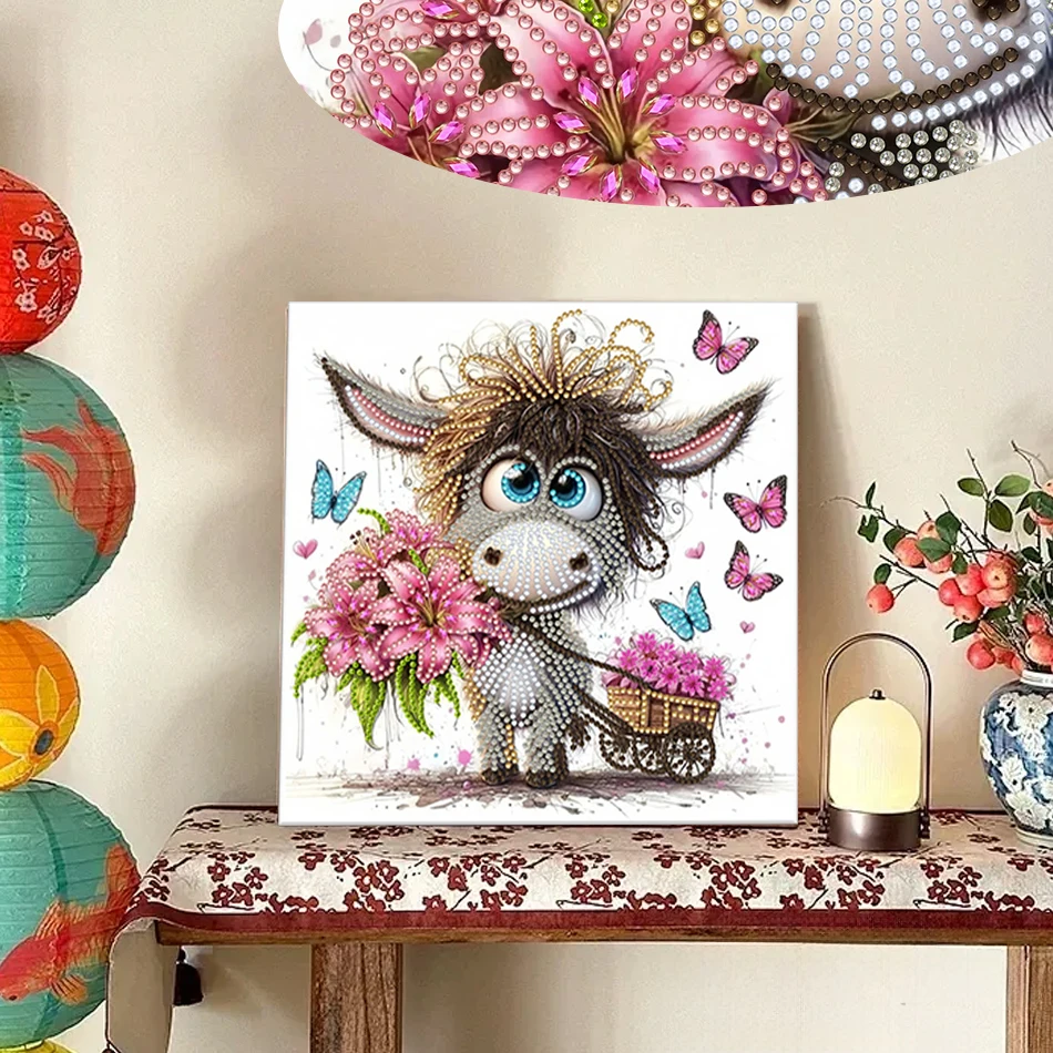 

GATYZTORY Diamond Painting Alien For Beginner Animals 5D DIY Diamond Mosaic Diamond Art Kits Drill Crafts Home Wall Decoration