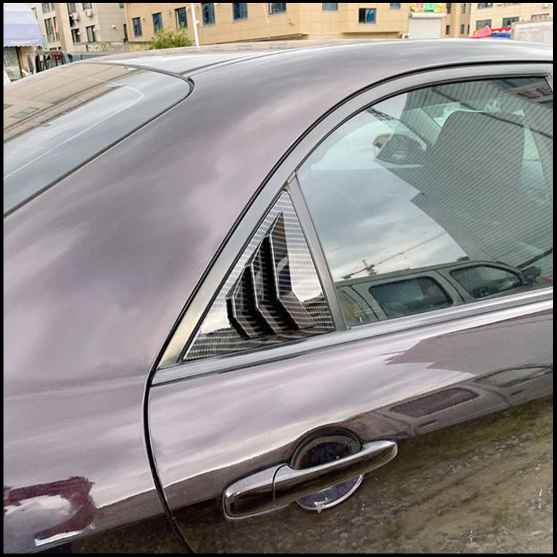 For Mazda 6 Sedan 2003-2008 Rear Triangular Window Blind shades Louver Sill Vent Cover Sticker Trim Car Styling Auto Parts - view 5