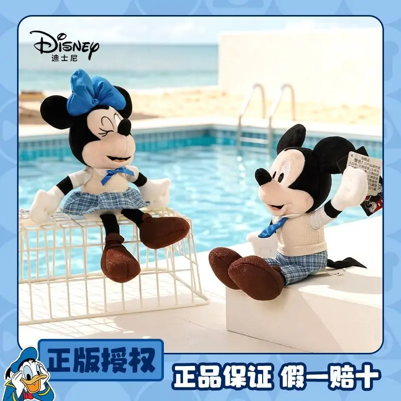 

Плюшевая кукла Дисней Микки и Минни, 25 см, оригинальная, очень милая мягкая игрушка, стильная фигурка-украшение для подарка на день рождения