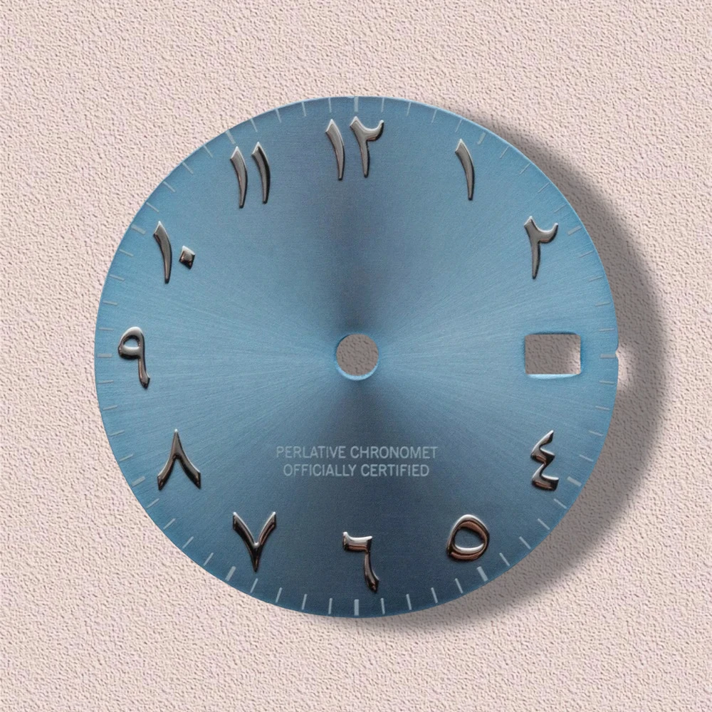 28.5mm S Logo Arab Sunray Dial Fit NH35/NH36 Japanese Automatic Movement High-Quality Dial Watch Modification Accessories