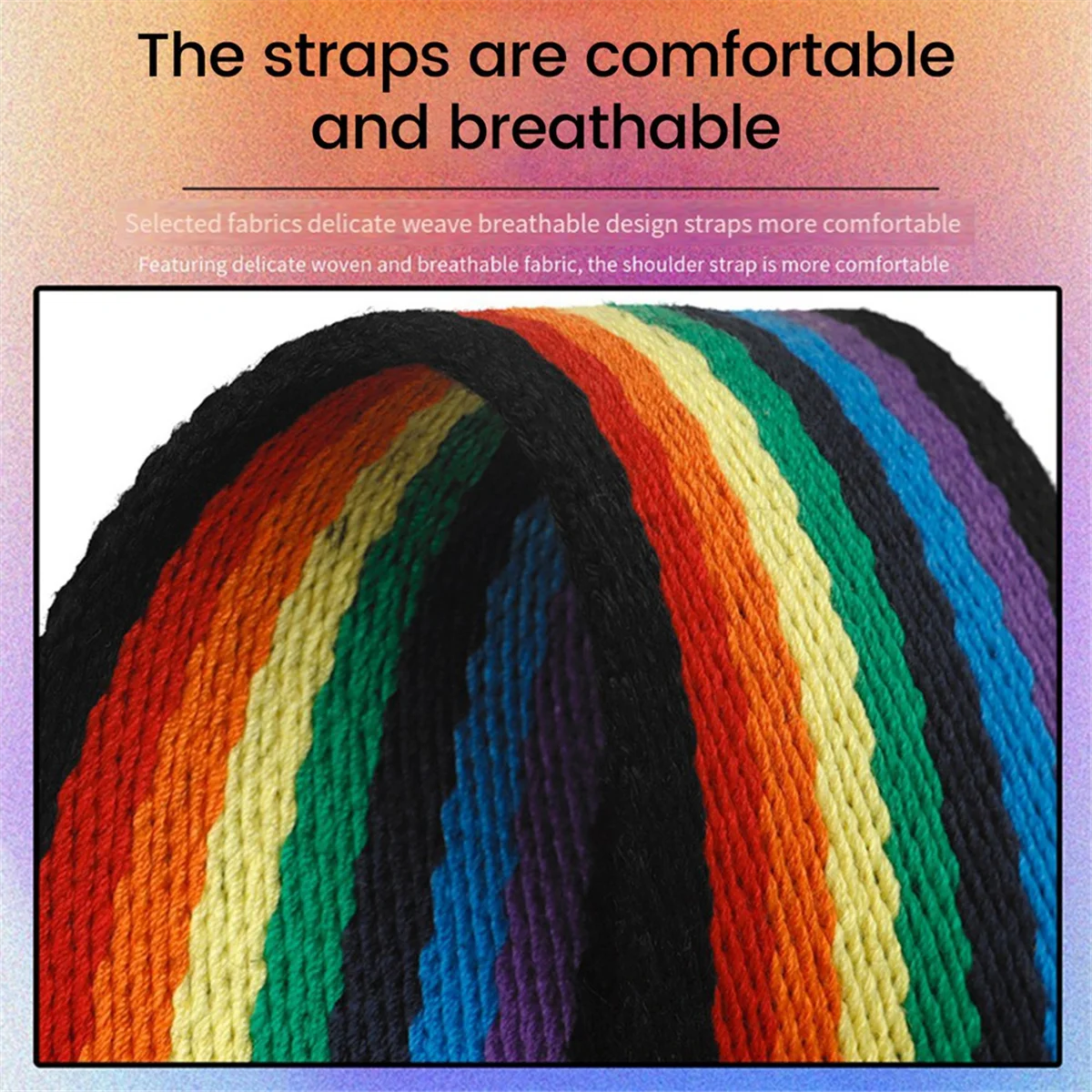 A71P حزام الغيتار حزام الغيتار قابل للتعديل مع حامل اللقطات الكهربائية الصوتية الغيتار باس حزام اتسعت وسادة الكتف #3