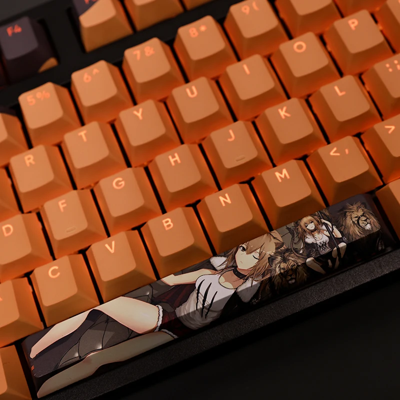 108Keys/Set Arknights Siege PBT Keycaps Anime Games Beauty Girl Key caps Cherry Height for DIY Mechanical Keyboards