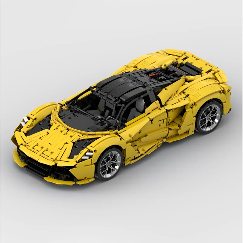 Moc قوالب بناء مدينة الرياضة مفهوم supercarTechnology وحدات كتل الهدايا لعب للأطفال لتقوم بها بنفسك مجموعات الجمعية