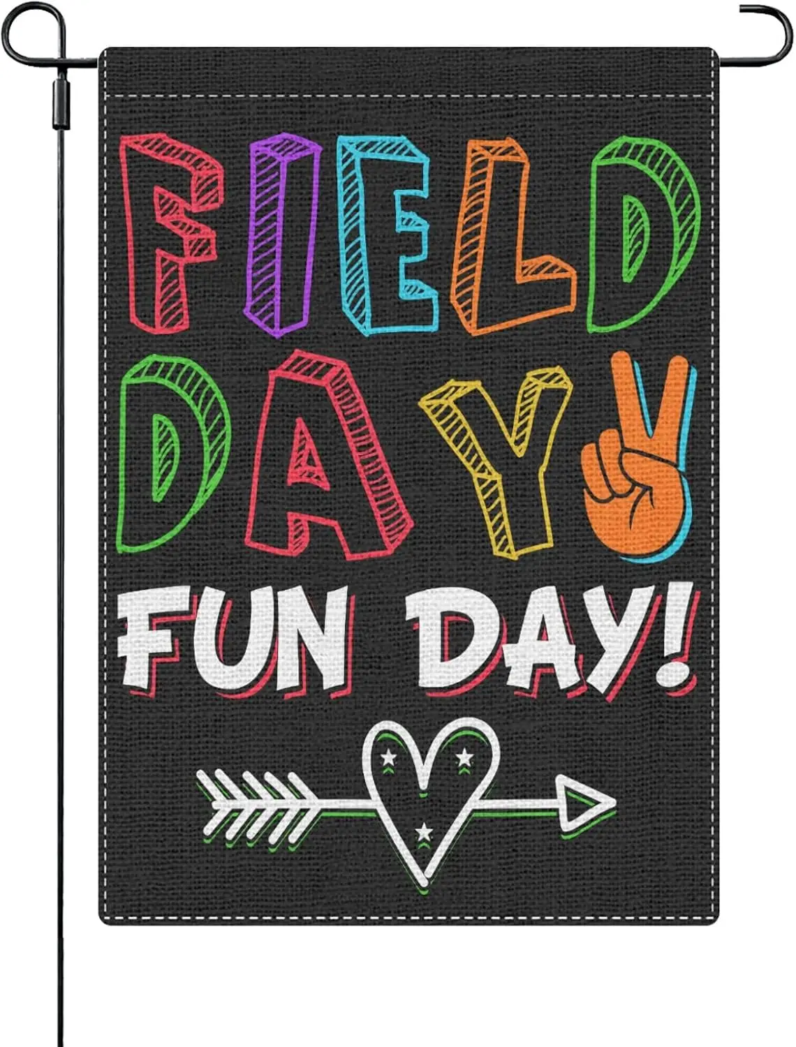 Field Day Fun Day! Garden Flag Inspirational Banners Cool Room Stuff 28X40 In HHZ UUV HHM WZZ yyi