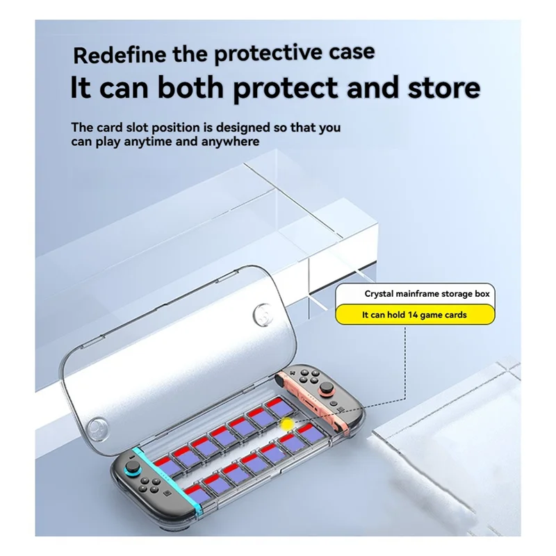 A97I-For Switch 2 Host Protective Case With Game Card Slot Shell Storage Box For Switch2 Controllers Enhanced Protection