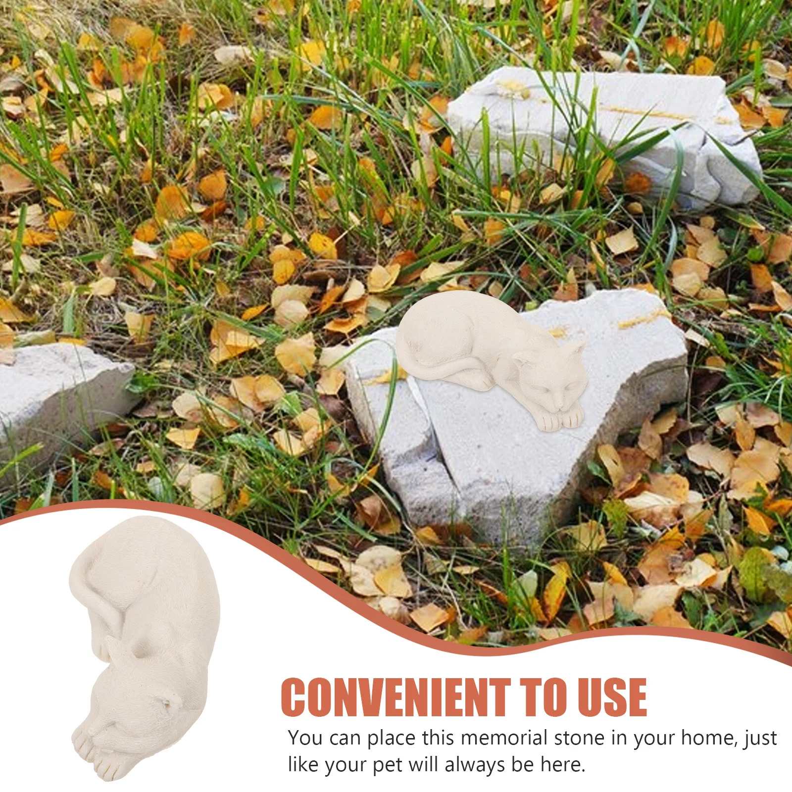 

Pet Memorial Stone Resin Grave Marker Outdoor Garden Tribute Ornament Dog Statue Pet Memorial Animal Statute Ornament