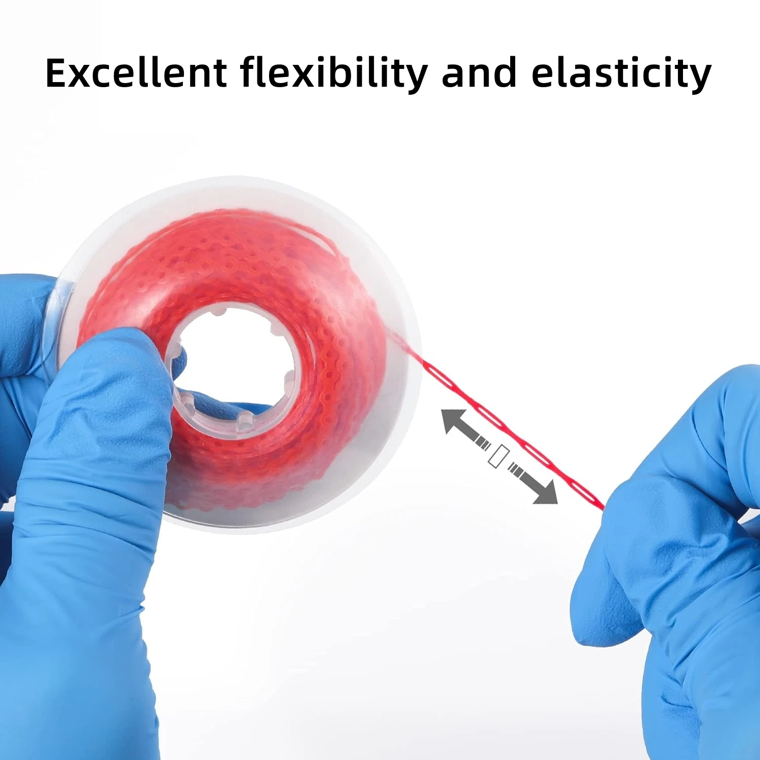 Dental Orthodontic Elastic Power Chain Ultra Powerchains Rubber Bands Long/Short/Continuous 15 Feet 4.5m Dentist Ortho Materials