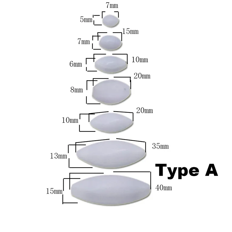 7 개/대 혼합 크기 ptfe 자기 교반기 믹서 stir bar type a b c