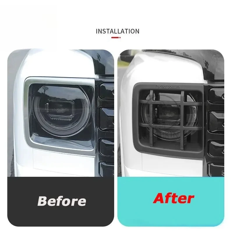 For Haval H9 MK2 2024-2025 ABS Front Headlight Cover Taillight Frame Exterior Accessories
