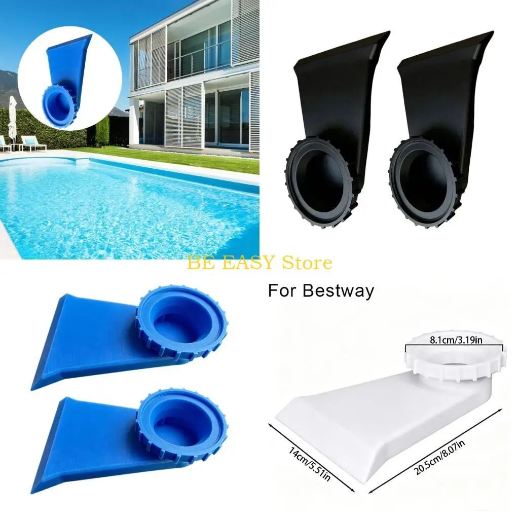 E28F Yardside Pool Water Feature Part 2 Pack Plastic Nozzle Replacement for Home Swimming Pool Routine Care Needs Use
