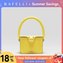 BAFELLI 2023 BAGS FOR WOMEN'S HANDBAG FASHION TREND BOXY LUXURY DESIGNER BRAND GENUINE LEATHER ORIGINAL FLAP PURSE EVENING CAT