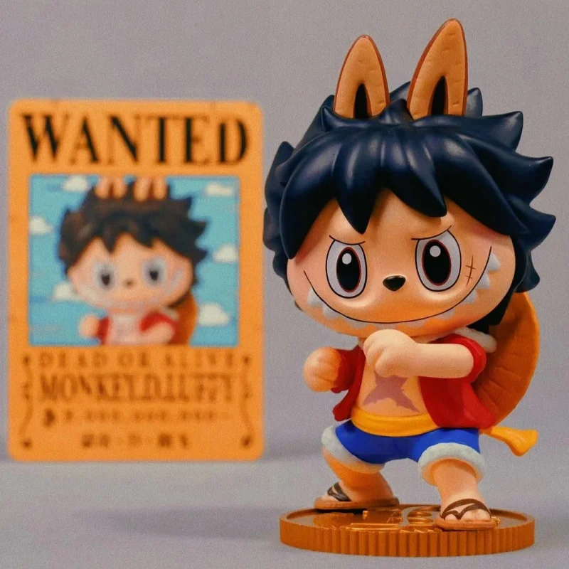 

Labubu One Piece Collaboration Series слепая коробка Коллекционные аниме-фигурки Луффи Модные игрушки Подарки для коллекционеров Вентиляторы Взрослые