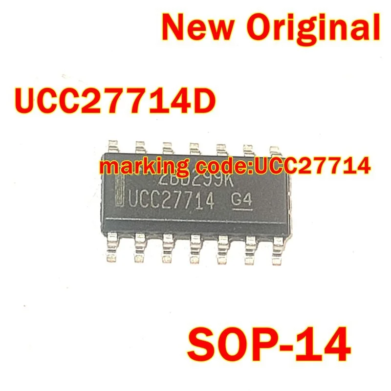 

UCC27714DR UCC27714D SOP-14 New Original marking code:UCC27714 Gate Drive IC