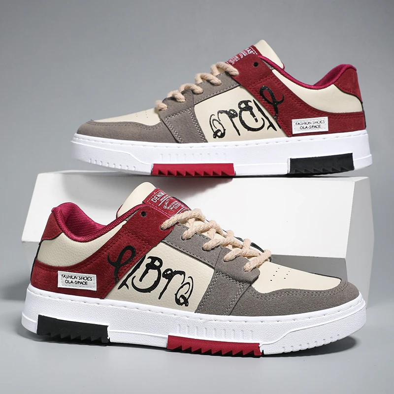 Lässige Herren-Sneaker, bequeme Tennisschuhe, vielseitige Farbkombinationen für Reisen_voghion.com