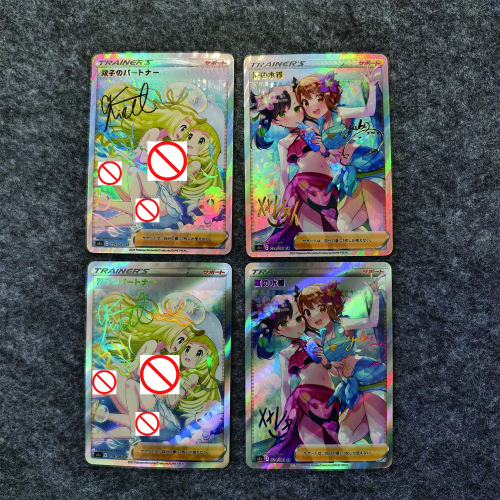 Tokisaki Kurumi Signature Card  Anime Collection Card Gold Stamping Refractive Color Rainbow Flash Textured Gifts