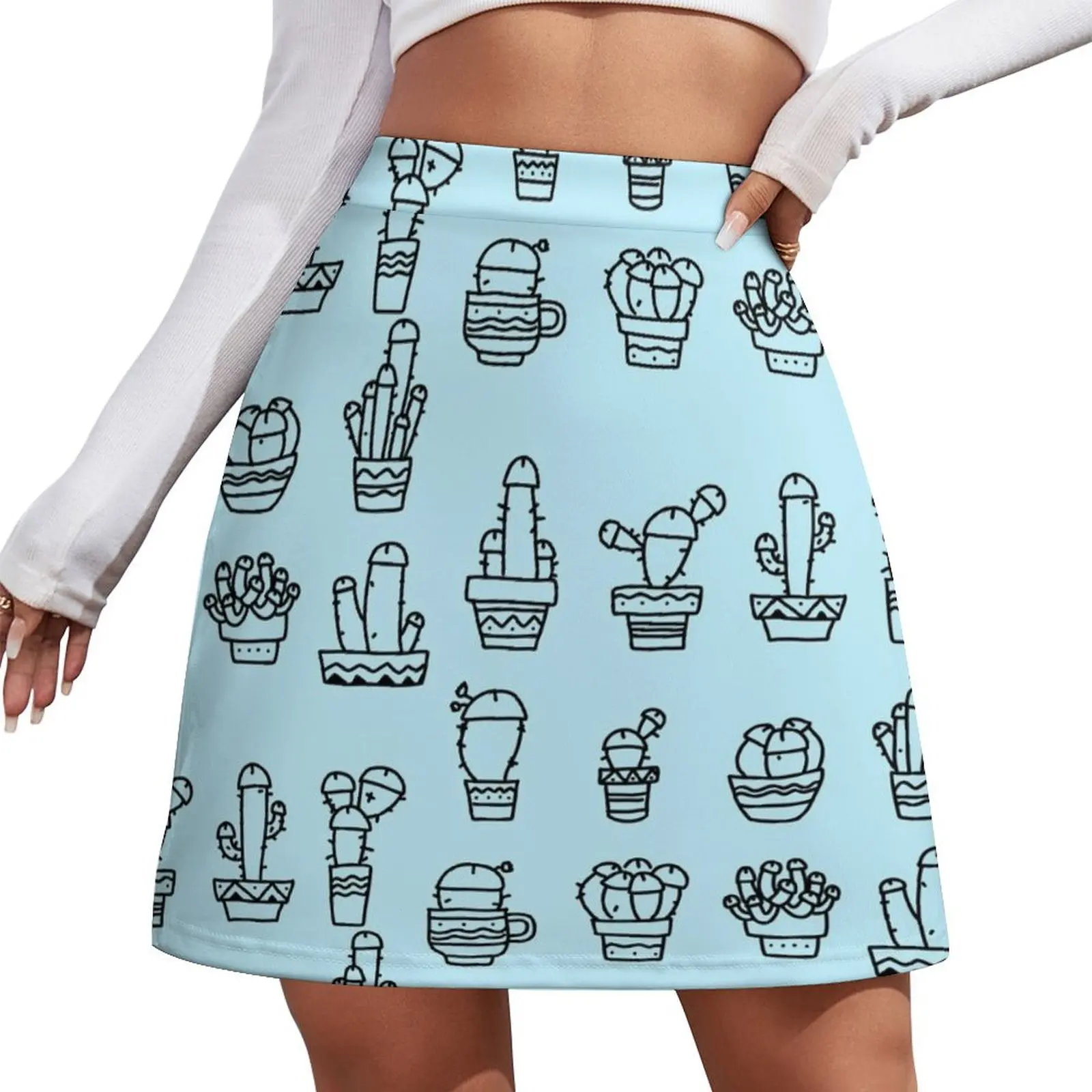 

COCK PLANTS CACTUS BLUE Mini Skirt Sexy mini skirt fashion elegant party dresses for women 2026