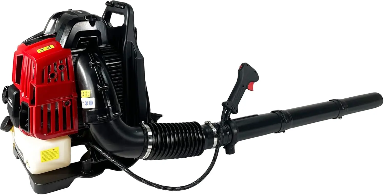 

76CC Backpack Leaf Blower, Gas Leaf Blower-4 Stroke Air Cooling Engine, 660CFM, 200MPH, Ergonomic Design and Low Vibration Snow