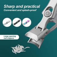 NEW High-end Home Ultra Sharp Nail Clippers Large Wide Jaw Opening Cutter With Safety Lock Thick Nails Ingrown Toenail CARE