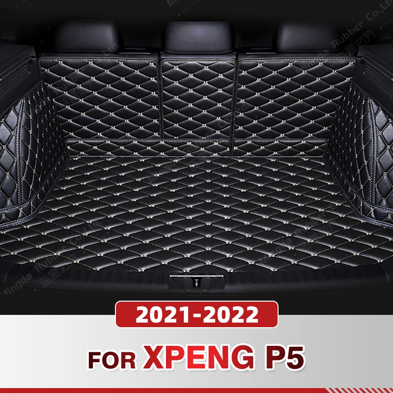 

Auto Full Coverage Trunk Mat For XPENG P5 2021 2022 Car Boot Cover Pad Cargo Liner Interior Protector Accessories