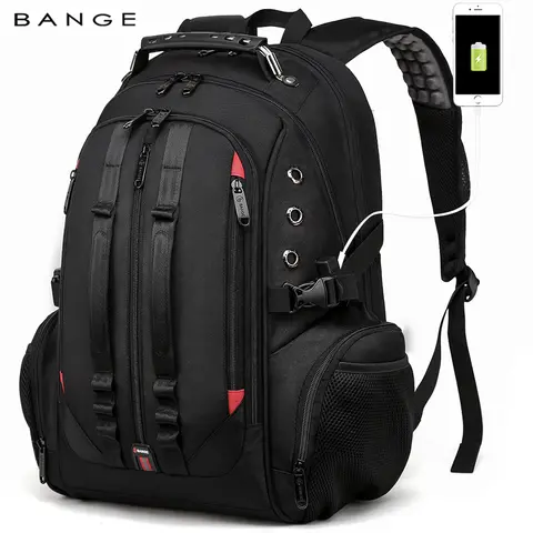 BANGE Large Multi-Function 40L Laptop Backpack 17 Inch Durable Travel Backpack School Bag For Teenagers with USB Recharging Port