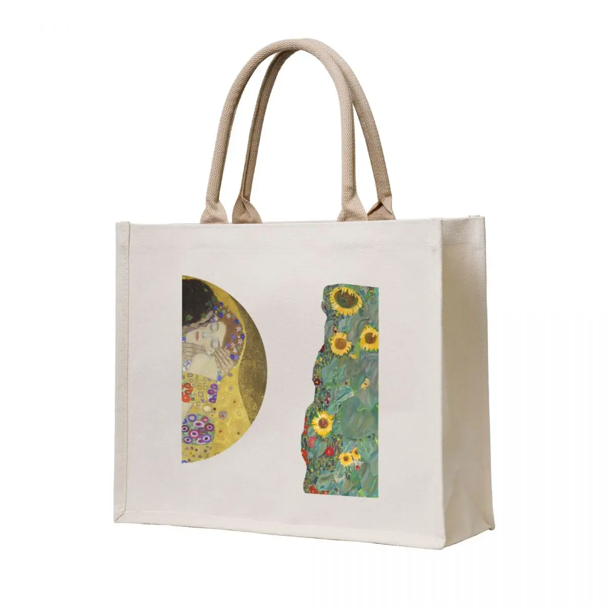 

Gustav Klimt Sunflowers and The Kiss Tote Bag cute pouch bag ecological bags hand bags