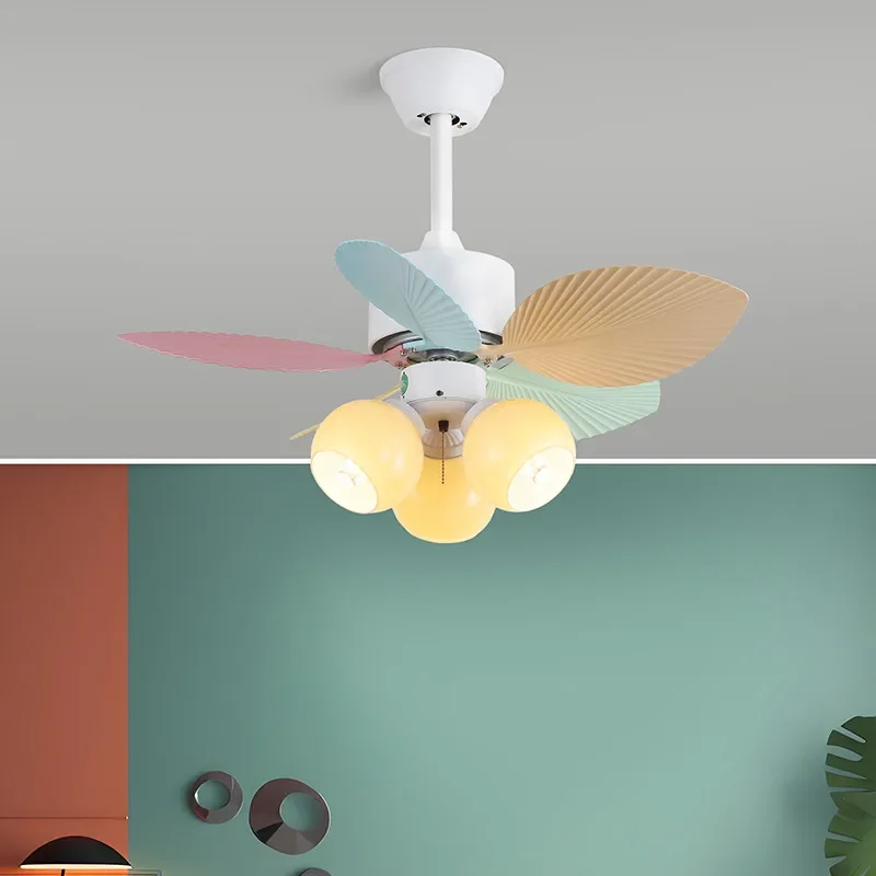 

DORIAN Nordic Modern Color Fan Light Fashion Art Living Room Restaurant Bedroom Children's room LED Remote Electric Fan Light