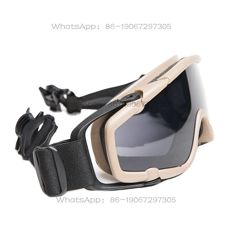 

Товары для активного отдыха, Защитные очки для активного отдыха, Ветрозащитные, Тип «Шлем» (черные/песочные) TB423