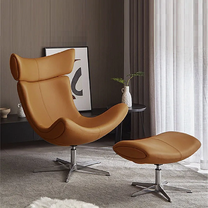 for Modern Designer Furniture Fiberglass Leather Lounge Leisure Living Room Home Furniture Accent Imola Arm Chair Living Room