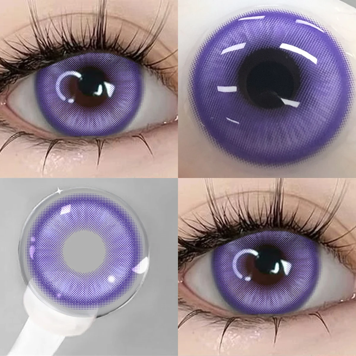 VISUASHOW Magic Pop Pink Anime Cosplay Farbige Kontaktlinsen 6 Monate Einweg Großaugen-Softlinsen Natürliche Kosmetik für Cosplayer – Detail 19