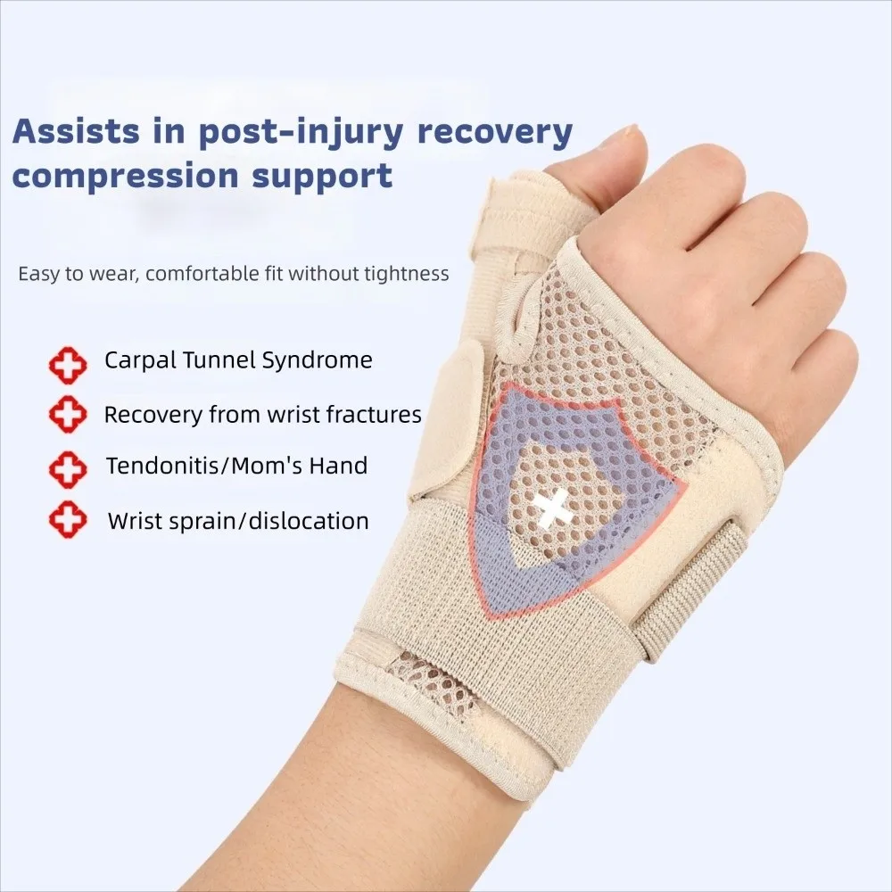 1PCS Carpal Tunnel Wrist Support Splint Sprain Prevention Breathable Wrist Protector Flexible Splint Pressure Strap Wrist Brace