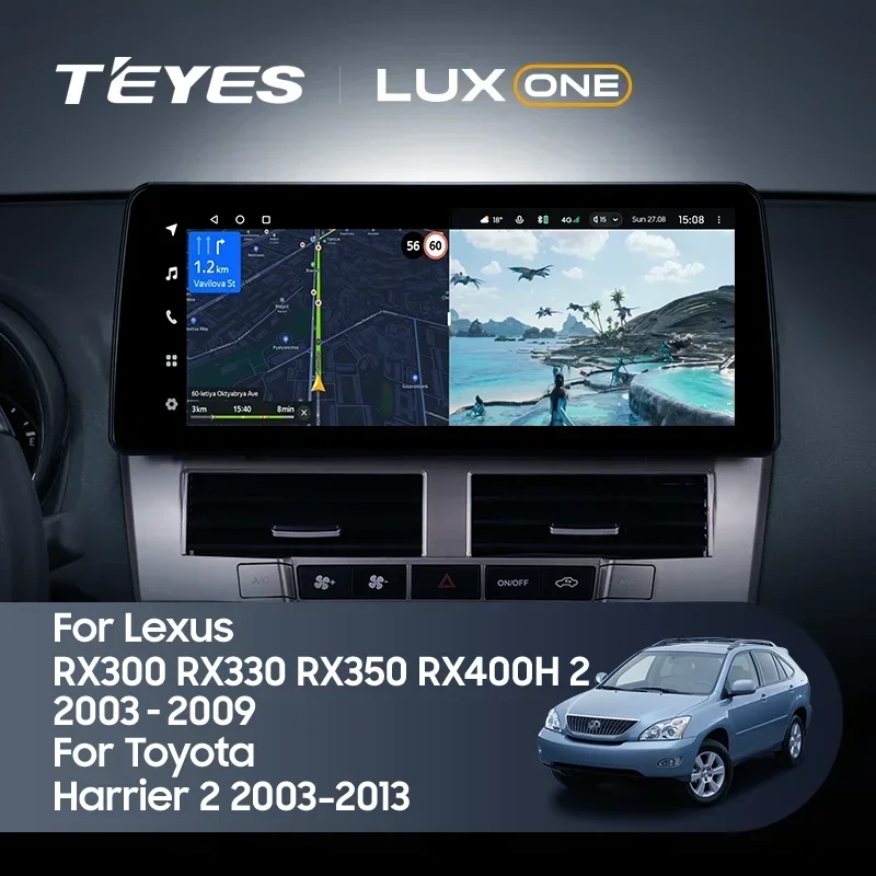 TEYES LUX ONE For Lexus RX300 RX330 RX350 RX400H II 2 2003 - 2009 For Toyota Harrier XU30 II 2 2003 - 2013 Car Radio Multimedia - Image 2