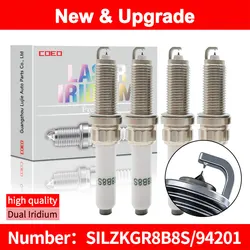 For NGK Dual lridiumSpark Plug SILZKGR8B8S94201 for BMW F36 F30F31 F46 F20 F21 G30 F90G31 G32 G11 G12 F48 F39F55 3181 3201