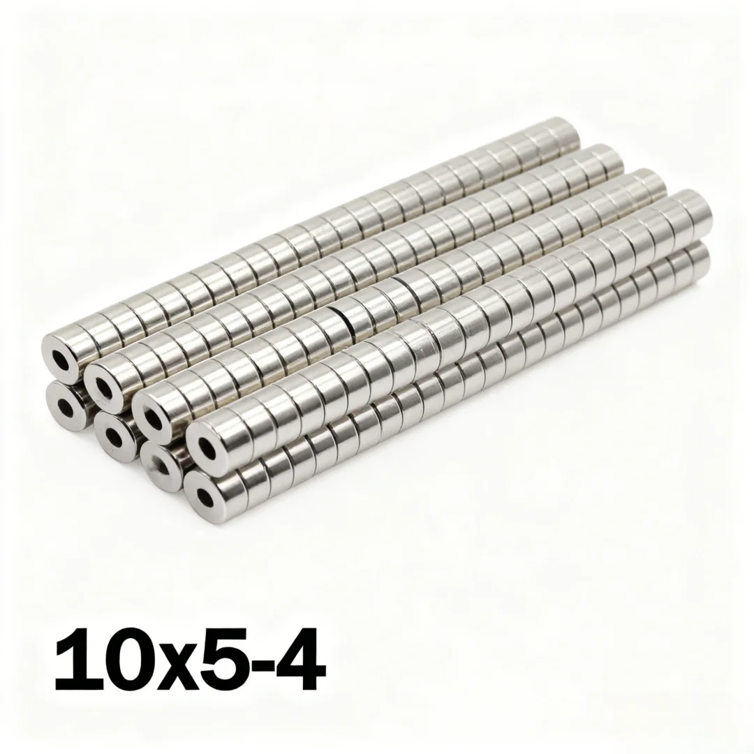 10x5-4mm Super Strong Magnet N35 Round With Holes Magnetic NdFeB Neodymium Magnet Powerful Disc imanes Refrigerator Magnets