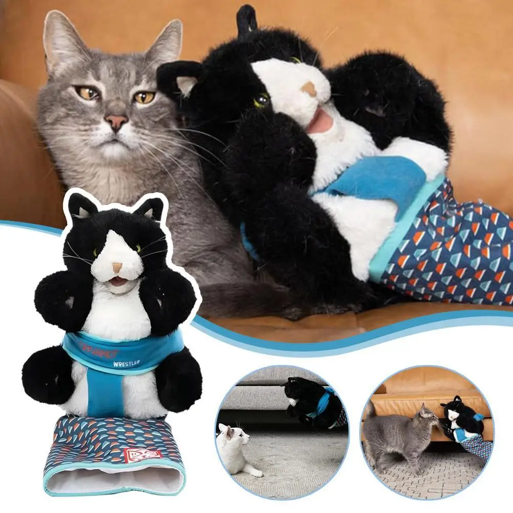 قفازات لعبة الحيوانات الأليفة لعبة تفاعلية ألعاب قطيفة مصارعة الحيوانات الأليفة لعبة مصارعة الحشو لعبة قفاز مستلزمات الحيوانات قوي Q6j2