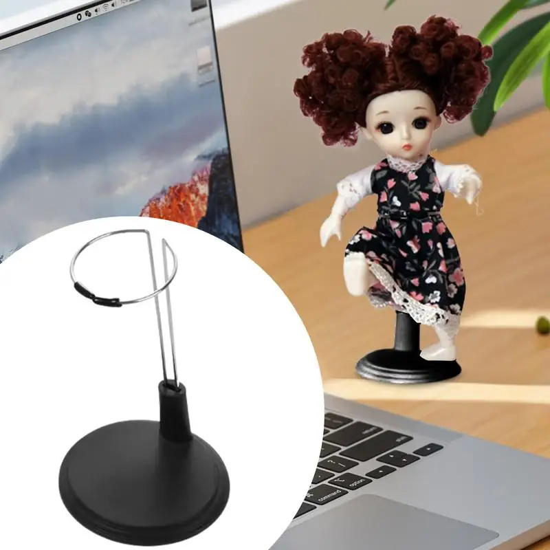 Doll Display Stand Stable Non Slip Steel Doll Stand for Display Multifunctional Decorative Display Stand Doll Holder for Crochet