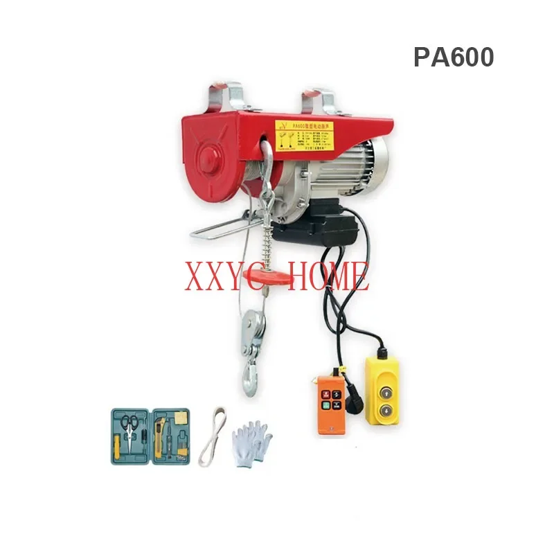 

600Kg Electric Hoist Lifting Crane Cable Hoist Winch For Car Garage Elevator With Wired/Wireless Remote Control Lifter