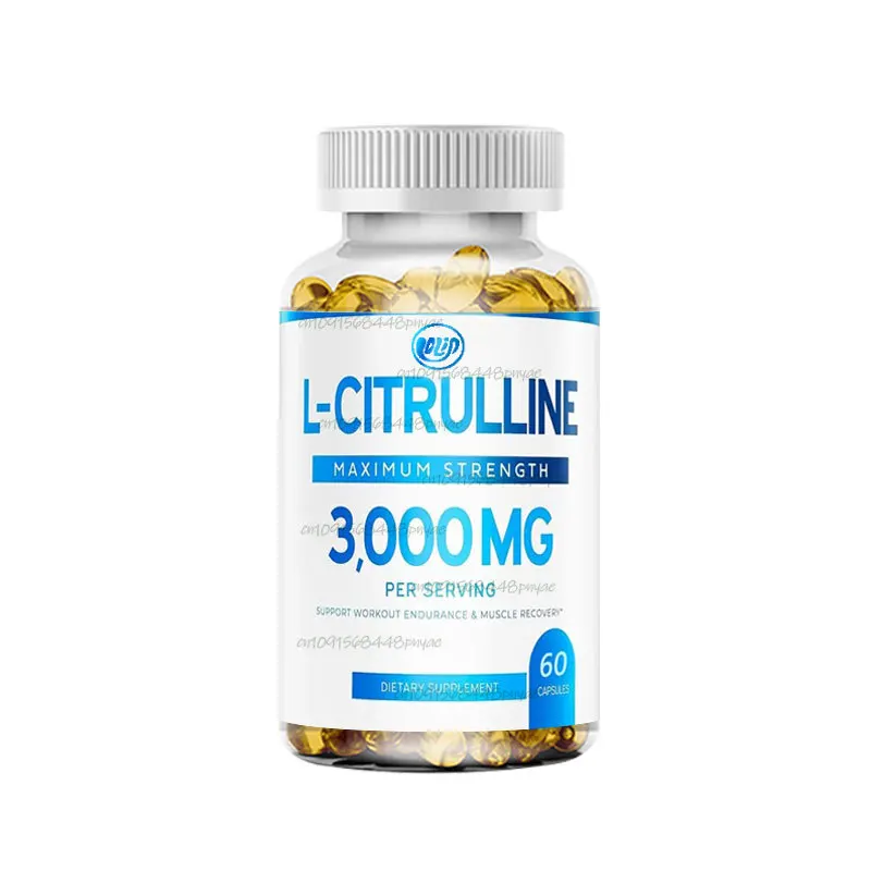 3000 milligrams of L-citrulline supplement (60 vegetarian capsules) - Endurance, exercise performance - Men's supplement-